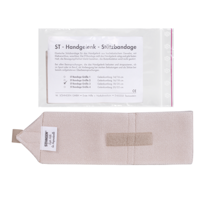 ST-Handgelenk-Stützbandage Grösse 1 - 14/16 cm, 2 - 16/18 cm, 3 - 18/20 cm, 4 - 20/22 cm Söhngen