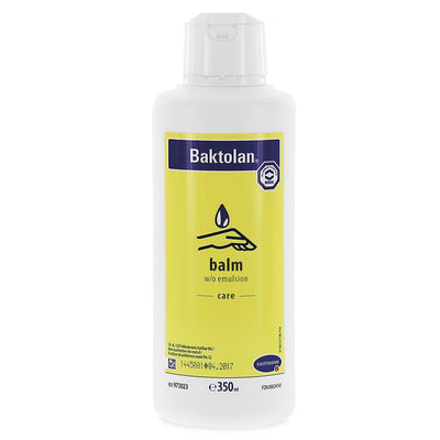 Baktolan balm, 350 ml, Pflegebalsam, Händepflege und Hautschutz, Intensiv pflegender Wasser-in-Öl (w/o) Balsam mit Vitamin E, für die trockene und empfindliche Haut, 972553 Hartmann