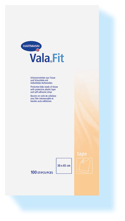 ValaFit tape Schutzlätzchen, 2-lagig, 38x65 cm, Einmal-Schutzlätzchen, 992253 Hartmann